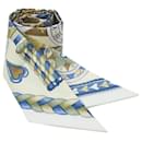 Hermes Twilly Scarf in Blue and Yellow - Hermès