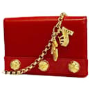 Salvatore Ferragamo Red Leather Shoulder Bag