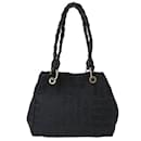 Salvatore Ferragamo Black Canvas Handbag