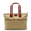 Gucci GG Canvas Leder Muttertasche