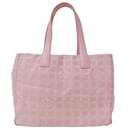 Chanel Pink Nylon Jacquard Tote Bag