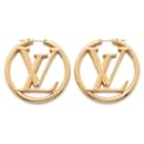 Boucles d'oreilles en forme de hoop Louis Vuitton