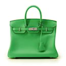 Hermes Birkin 25 Bamboo Swift Handbag - Hermès