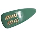 Miu Miu Salvia Green Hair Clip