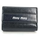 Portefeuille compact bicolore Miu Miu