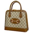 Gucci Brown Handbag with Gold Hardware