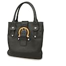 Salvatore Ferragamo Black Leather Tote Bag