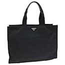 Bolsa tote de nylon preto Prada