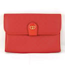 Clutch in pelle rossa Gucci