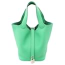 Bolsa Hermes Picotin Lock PM em verde - Hermès