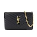 Portafoglio a catena Monogram Saint Laurent