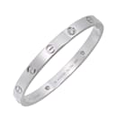 Cartier Love Bracelet Half Diamond in White Gold