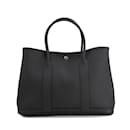 Hermes Garden 36 PM Vache Country Black Tote Bag - Hermès