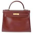 Hermes Kelly 32 Handbag in Rouge H - Hermès