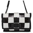 Salvatore Ferragamo Black and White Shoulder Bag