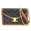 Celine Shoulder Bag Triomphe Chain Wallet - Céline