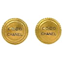 Chanel Gold Plated Clip Earrings