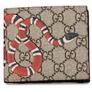 Gucci GG Supreme Kingsnake Bi-fold Wallet