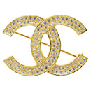 Chanel Coco Mark Rhinestone Brooch