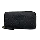 Portefeuille long Louis Vuitton Monogram Empreinte Zippy M60571 Noir