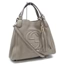 Gucci Greige Leather Handbag