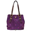 Prada Women's Purple Nylon Tote Bag