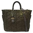 Prada Khaki Nylon Handbag