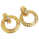 Boucles d'oreilles clips en métal doré Chanel