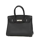 Bolso Hermès Birkin 30 en cuero Togo negro