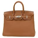 Sac à main Hermes Birkin 25 en cuir Togo - Hermès