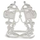 Hermes Brid De Galla Silver Scarf Ring - Hermès