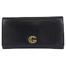 Cartera larga de cuero Gucci GG Marmont