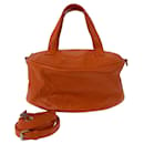 Borsa Balenciaga Air Hobo in pelle di vitello arancione a 2 vie