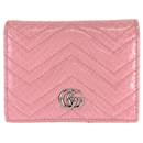 Portefeuille compact en python Gucci GG Marmont