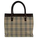 Sac à main en toile/cuir à carreaux Nova de Burberry