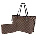 Louis Vuitton Damier Neverfull PM Tote Bag with Pouch