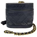 Chanel Vintage Lambskin Fringe Crossbody Bag