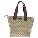 Gucci GG Canvas Sherry Line Tote Bag