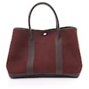 Hermes Garden PM Handbag in Bordeaux and Brown - Hermès