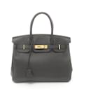 Sac à main Hermès Birkin 30 en cuir Togo noir