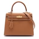 Bolsa Hermes Kelly 25 dourada - Hermès