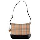 Burberry Brown Haymarket Check Shoulder Bag