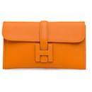 Hermès Orange Swift Jige Duo