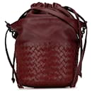 Bolso de cuerda en napa roja Intrecciato de Bottega Veneta