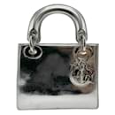 Christian Dior Silver Leather Shoulder Bag