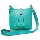 HERMES Evelyn TPM in jade green crossbody bag - Hermès