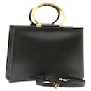 Bolsa de mão Celine estilo preto tom dourado - Céline