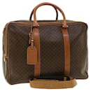 Celine Macadam Canvas Boston Bag PVC Leather way Brown - Céline