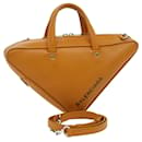 Balenciaga Way Schultertasche aus braunem Leder