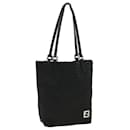 Fendi Zucchino Canvas Tote Bag Black